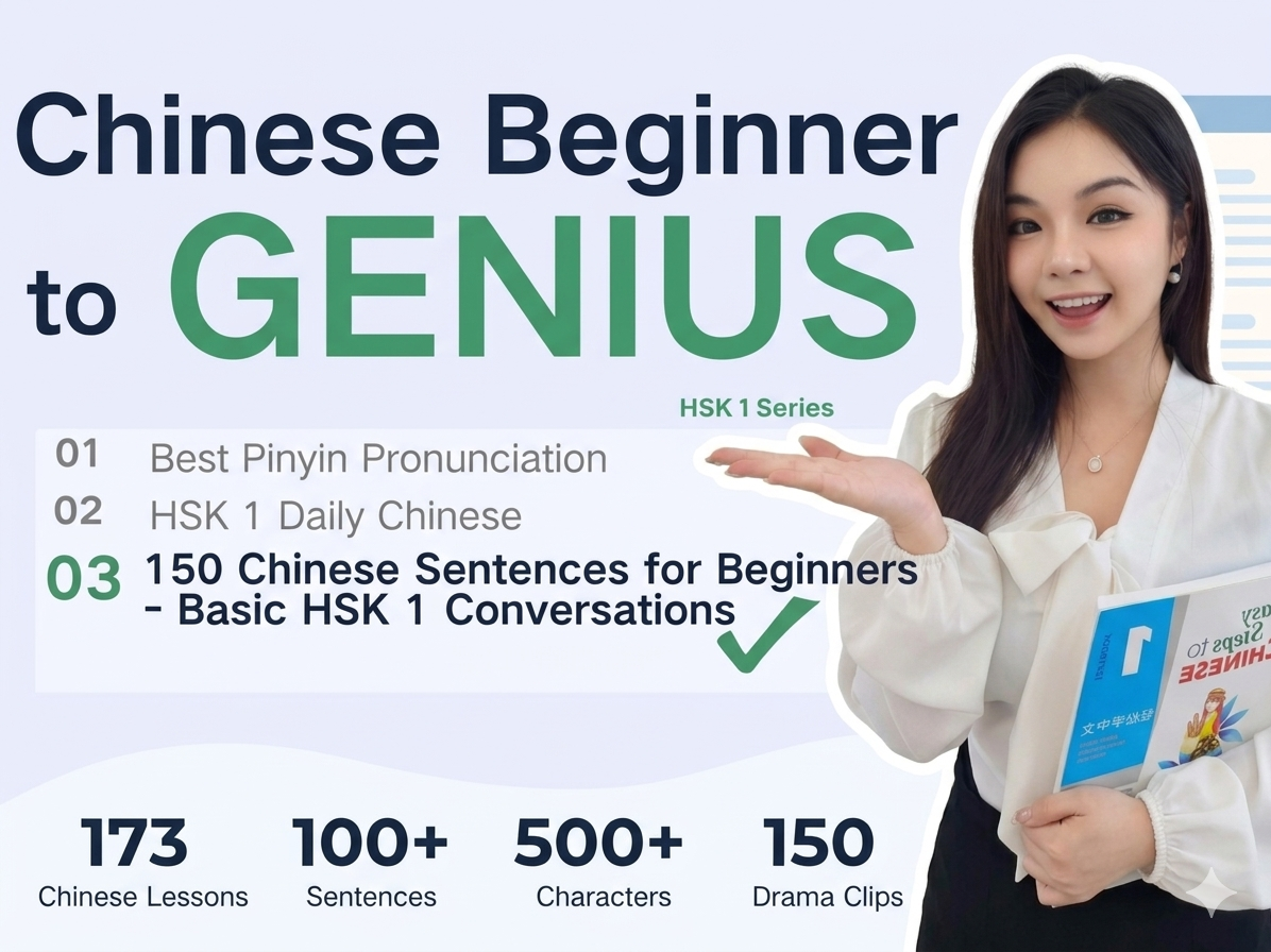 Chinese Beginner to Genis HSK 1 Series Recorded Courses